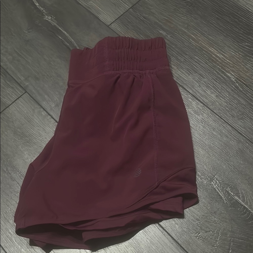 MPG Red Athletic Shorts with Elastic Waistband